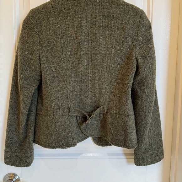 Dark Olive Fall/Winter Wool Blazer - Picture 3 of 3